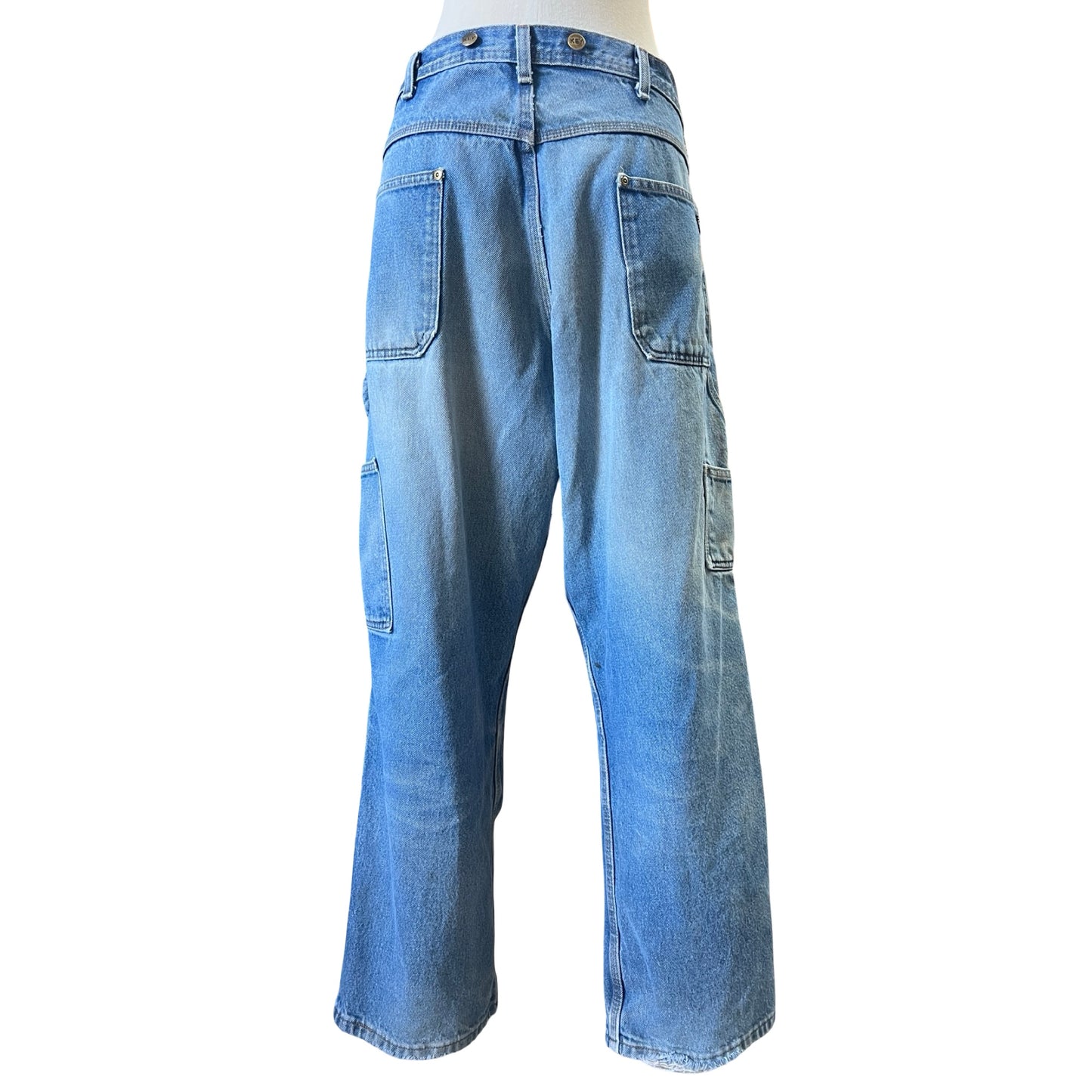 Vintage Distressed Key Double Knee Jeans 38x29