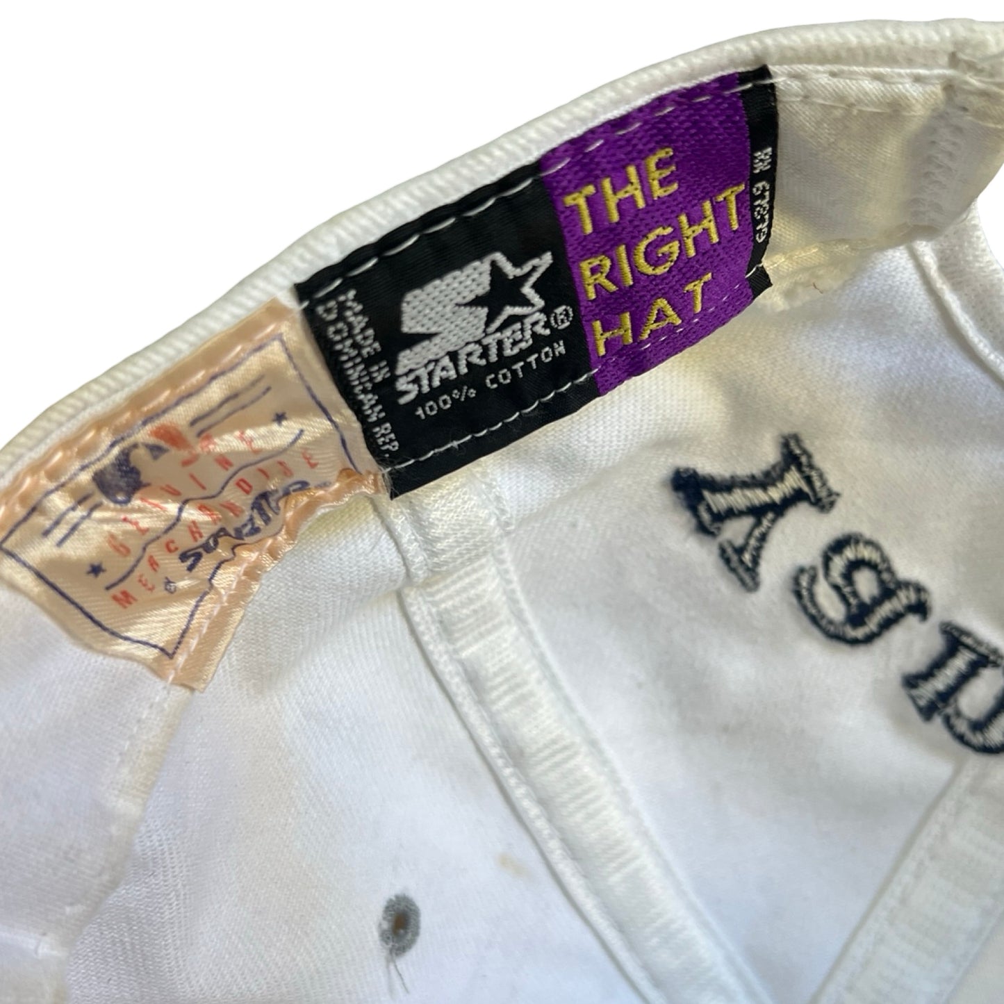 Vintage Yankees Starter Two Tone Large Logo Snapback Hat O/S