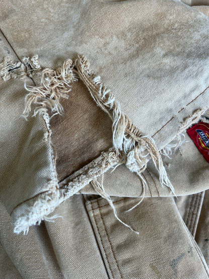 Vintage Heavily Distressed & Thrashed Dickies Canvas Carpenter Pants