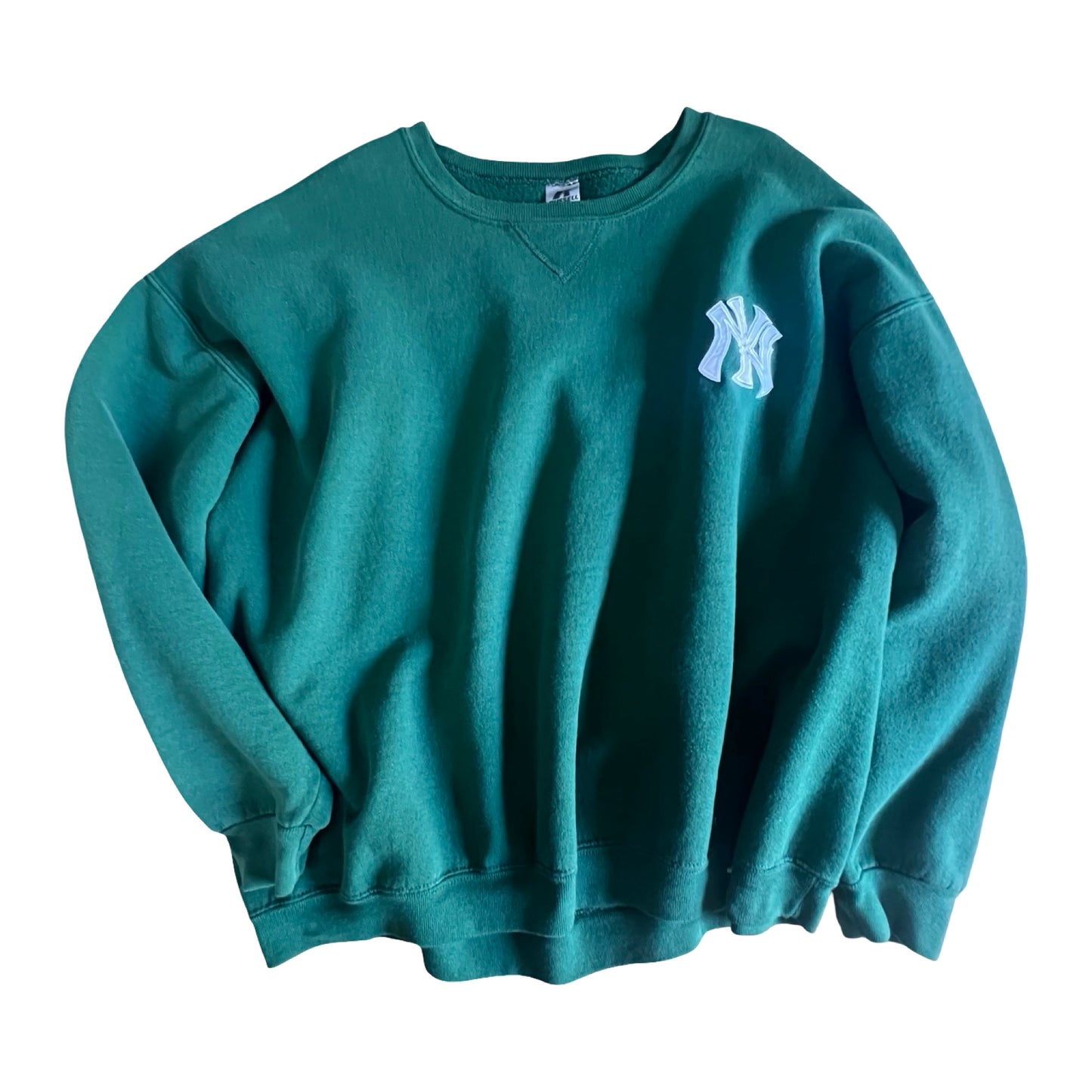 Vintage Green Russell Yankees Sweatshirt XXL