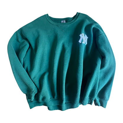 Vintage Green Russell Yankees Sweatshirt XXL