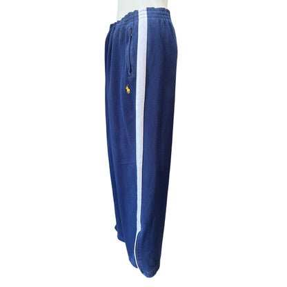 Vintage 90’s Polo Ralph Lauren Pique Knit Side Zip Track Pants XL