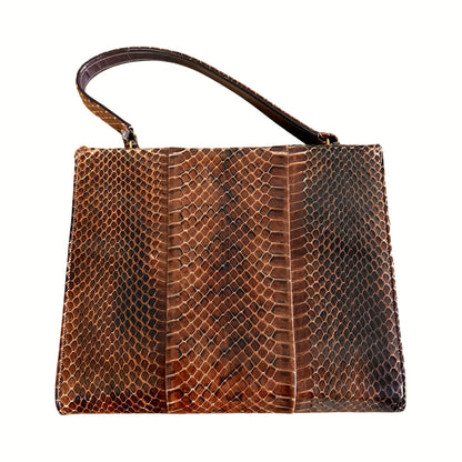 Vintage 1950’s Snakeskin Top Handle Purse