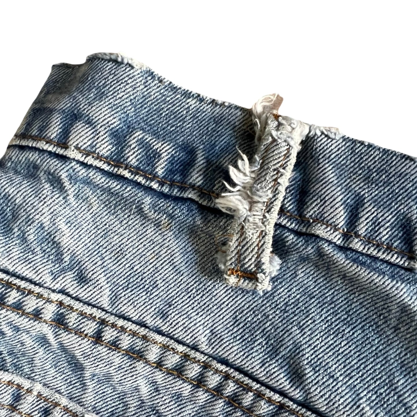 Vintage Distressed Levi’s Orange Tab 517 Flares Made in USA El Paso, TX 36 x 30