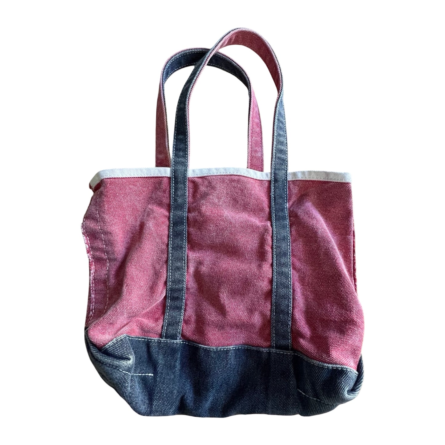 VERY RARE Vintage 1980’s LL Bean Red/Navy Boat & Tote M