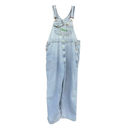 Vintage Distressed & Faded Oversized Key Imperial Overalls