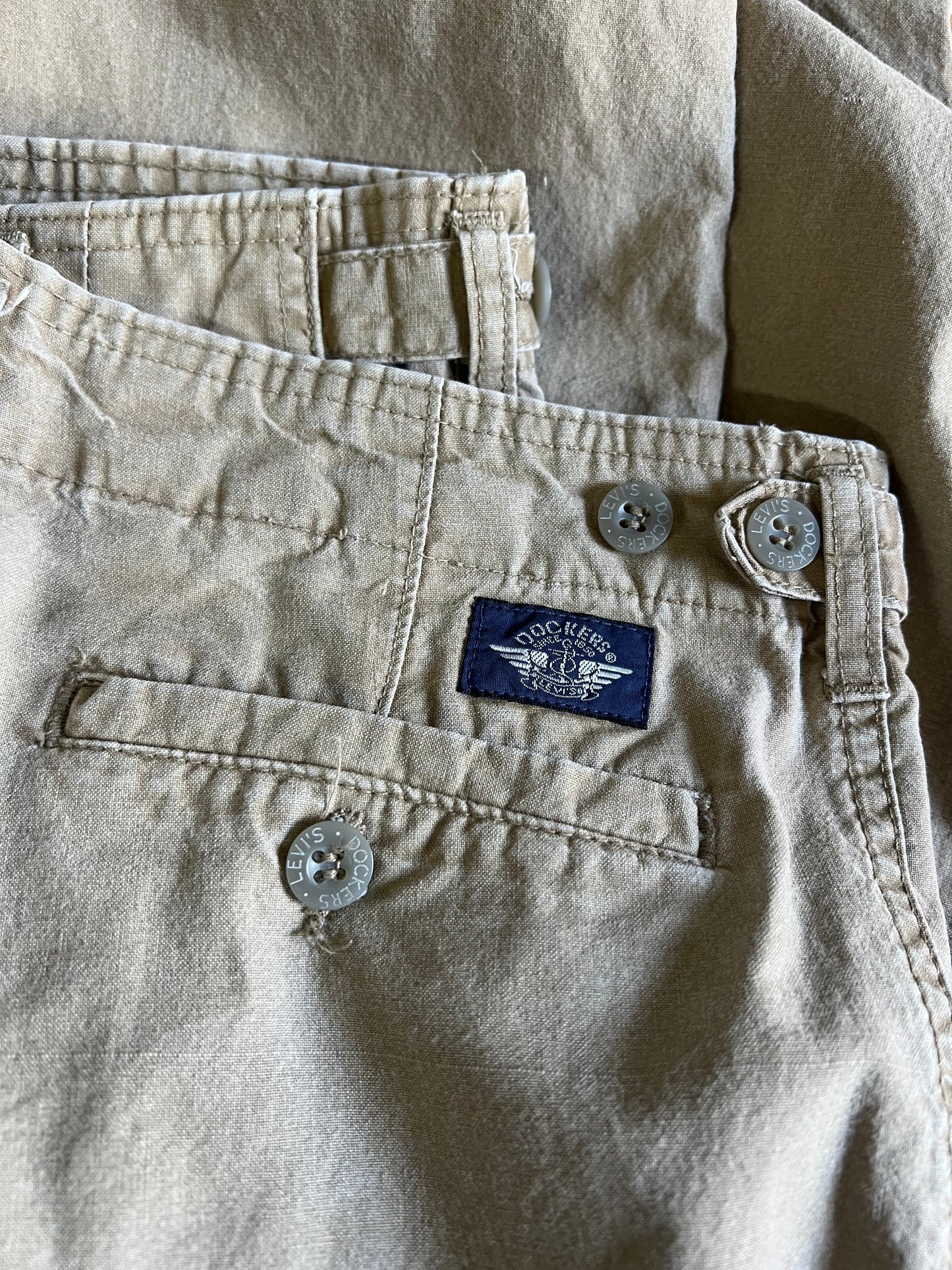 Vintage Dockers Pleat Front Khakis 36X25