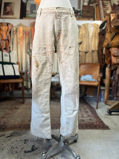 Vintage Distressed Carhartt Double Knee Pants 38x30