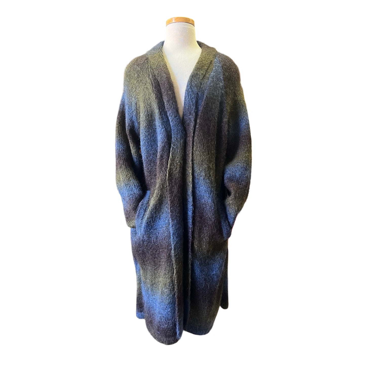 Vintage 80’s Newport News Mohair Blend Sweater Coat w/ Pockets