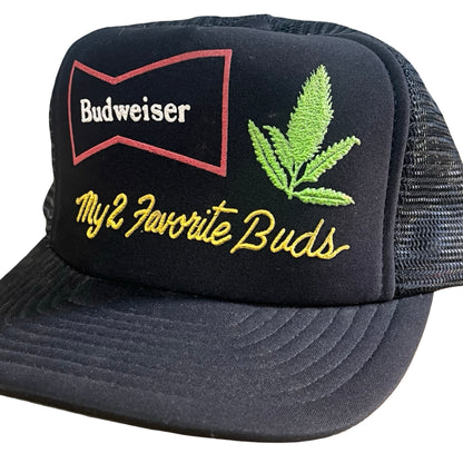 Vintage 1980’s My 2 Favorite Buds Snapback Trucker Hat