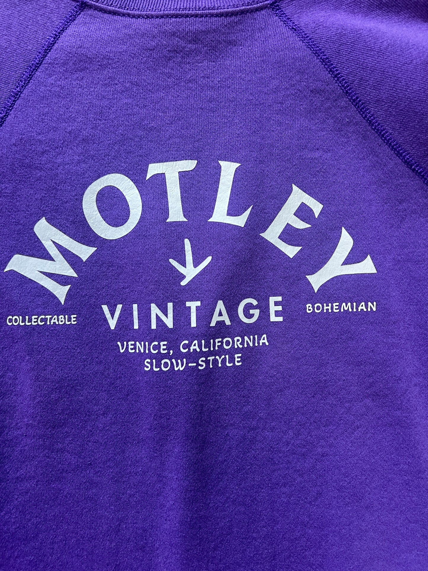 Vintage Purple 1980’s Tultex Raglan Crewneck Sweatshirt w/ MV Logo XXL #21