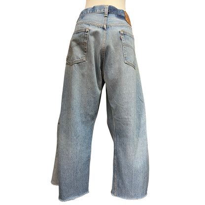 B-Sides Vintage Distressed Lasso Frayed Hem Jeans 32