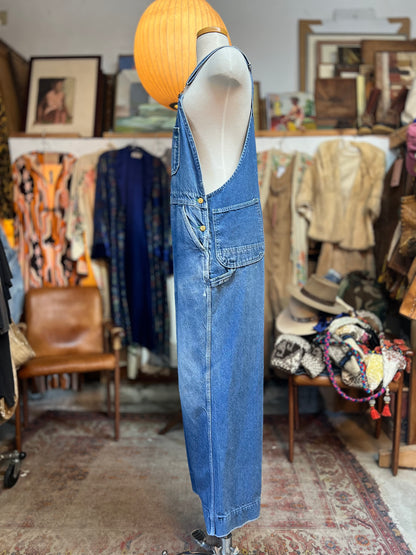 Vintage 1950’s Oversized Key Denim Overalls XXL