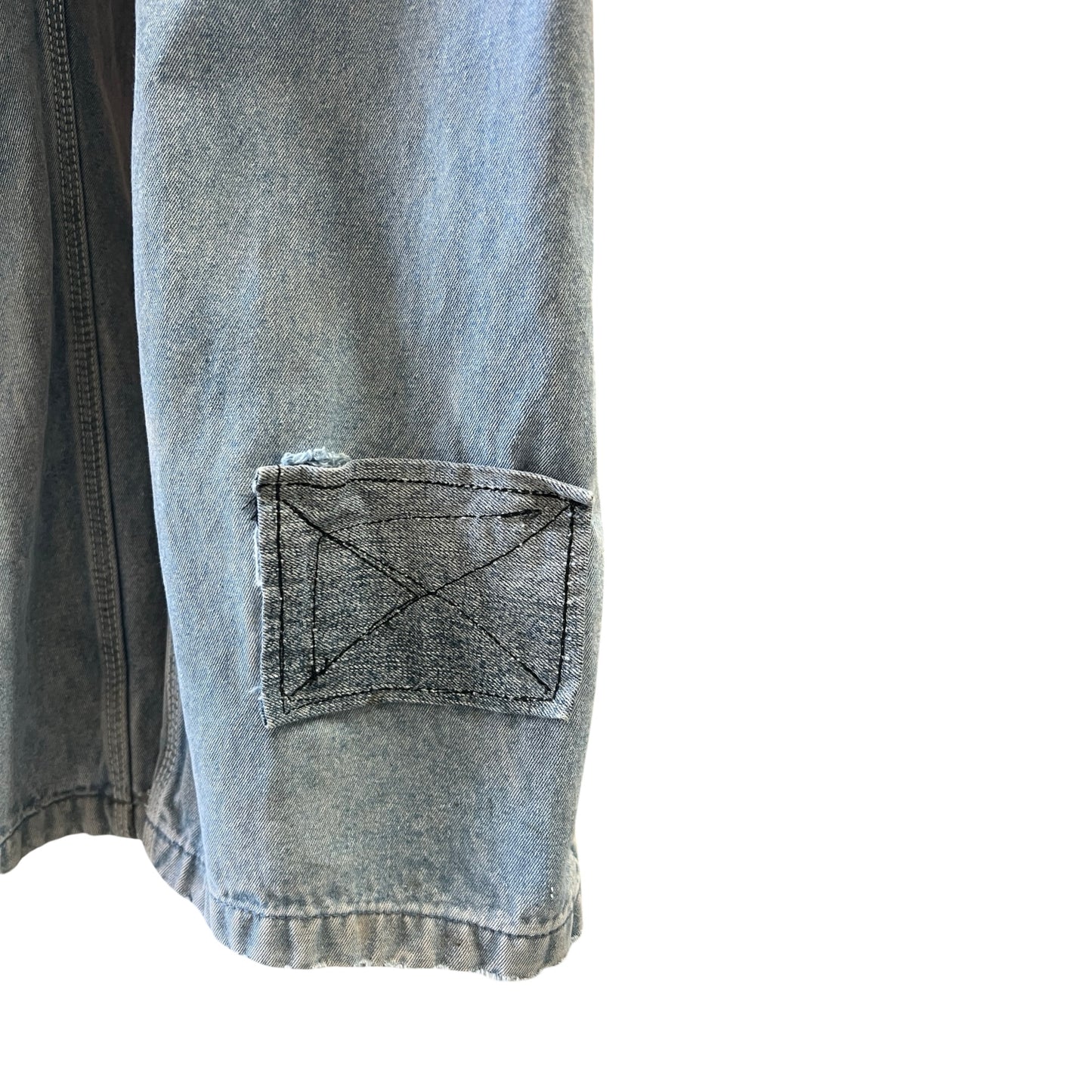 Vintage Faded Distressed Worn To Perfection Big Smith Overalls w/ Patch