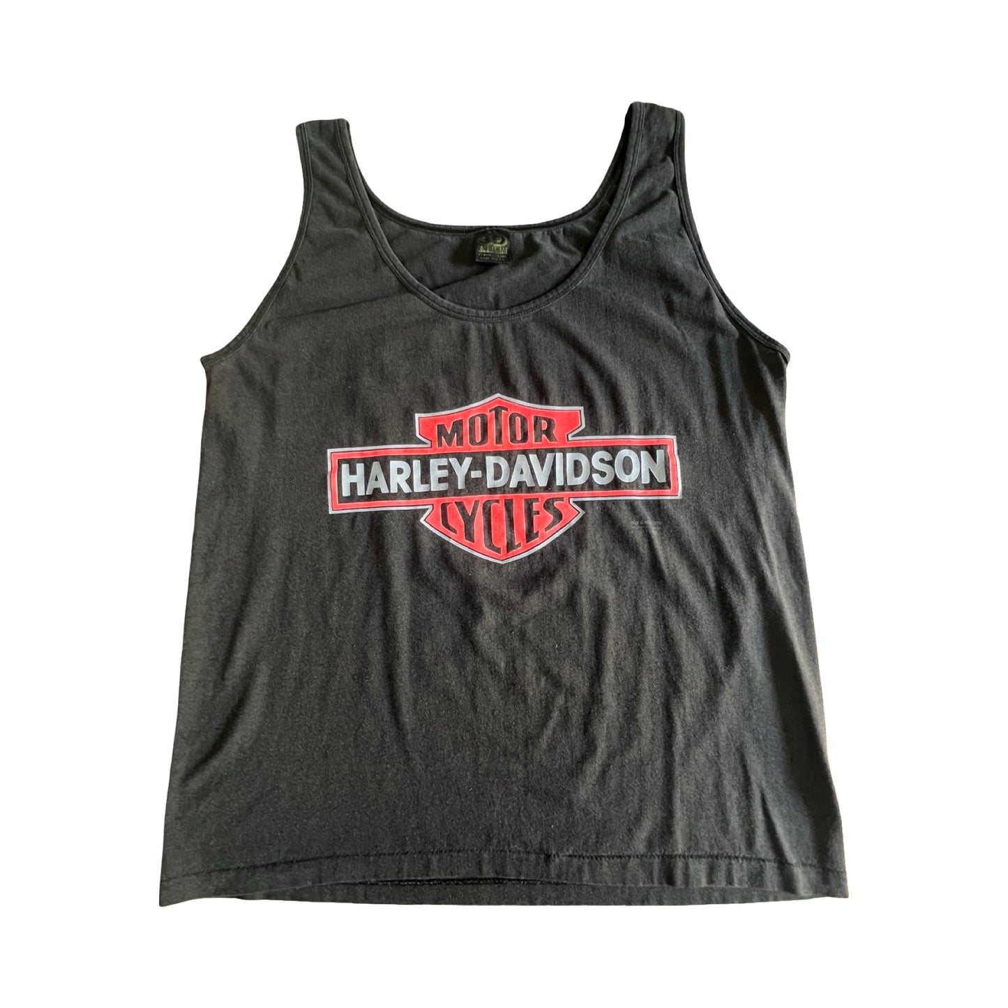Vintage 1990 Harley Davidson 3D Emblem Tank XL