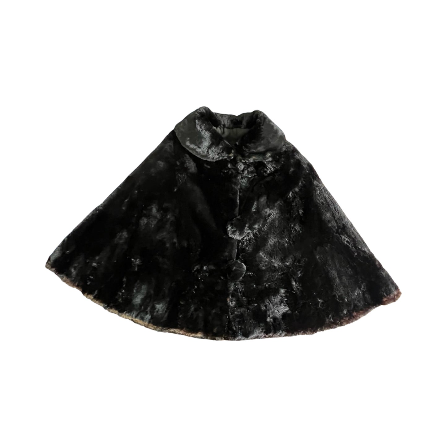 Stunning Vintage 1950’s Mid Century Shawl Collar Fur Opera Cape