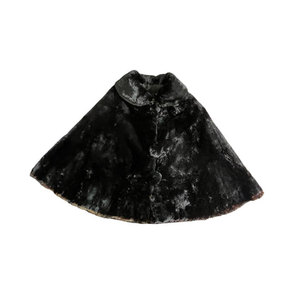 Stunning Vintage 1950’s Mid Century Shawl Collar Fur Opera Cape