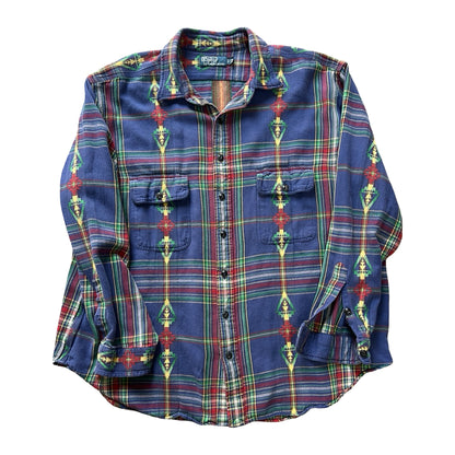 Rare Vintage Polo Ralph Lauren Aztec Flannel XXL