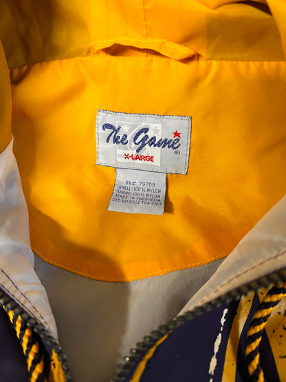Vintage 1994 Minnesota Vikings Oversized Distressed Hooded Windbreaker XL