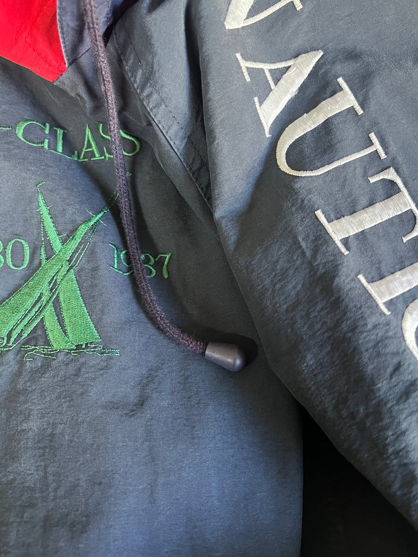 Vintage 90’s Nautica Challenge J-Class Sailing Hooded Oversized Windbreaker XXL