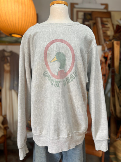Vintage 90’s Duck Head Side Gusset Perfect Fade Sweatshirt XL