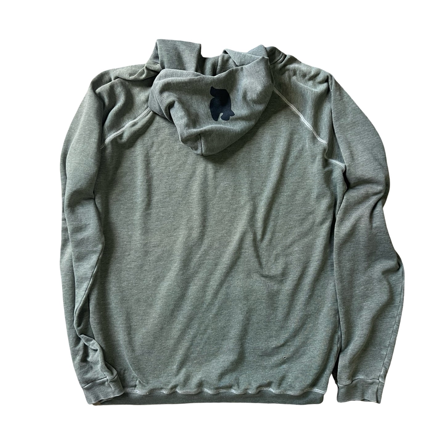 Free City Forest Green Distressed Raglan Hoodie 3