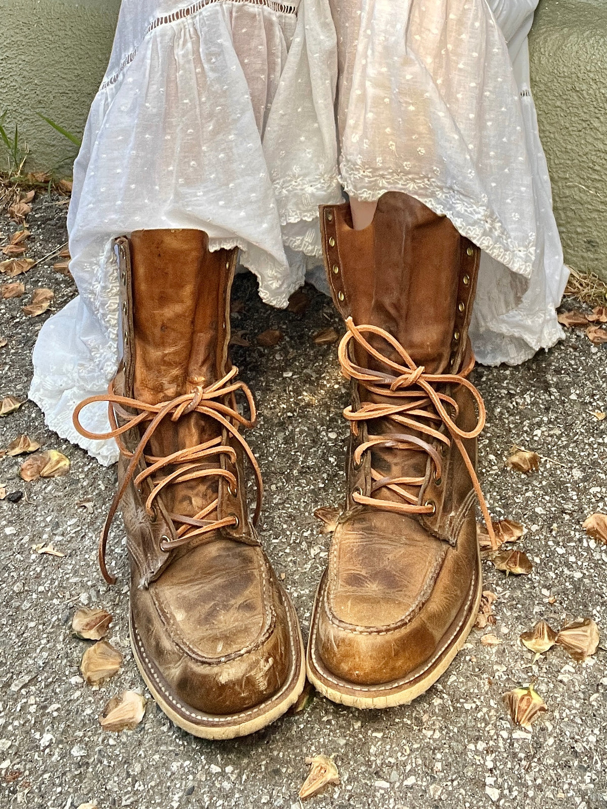 RARE Vintage 1970’s Heritage Workwear Distressed Work Boots Men’s 7/Women’s 8.5