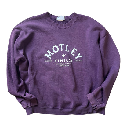 Vintage 90’s Plum Distressed Oversized Lee Sweatshirt w/ MV Logo #12