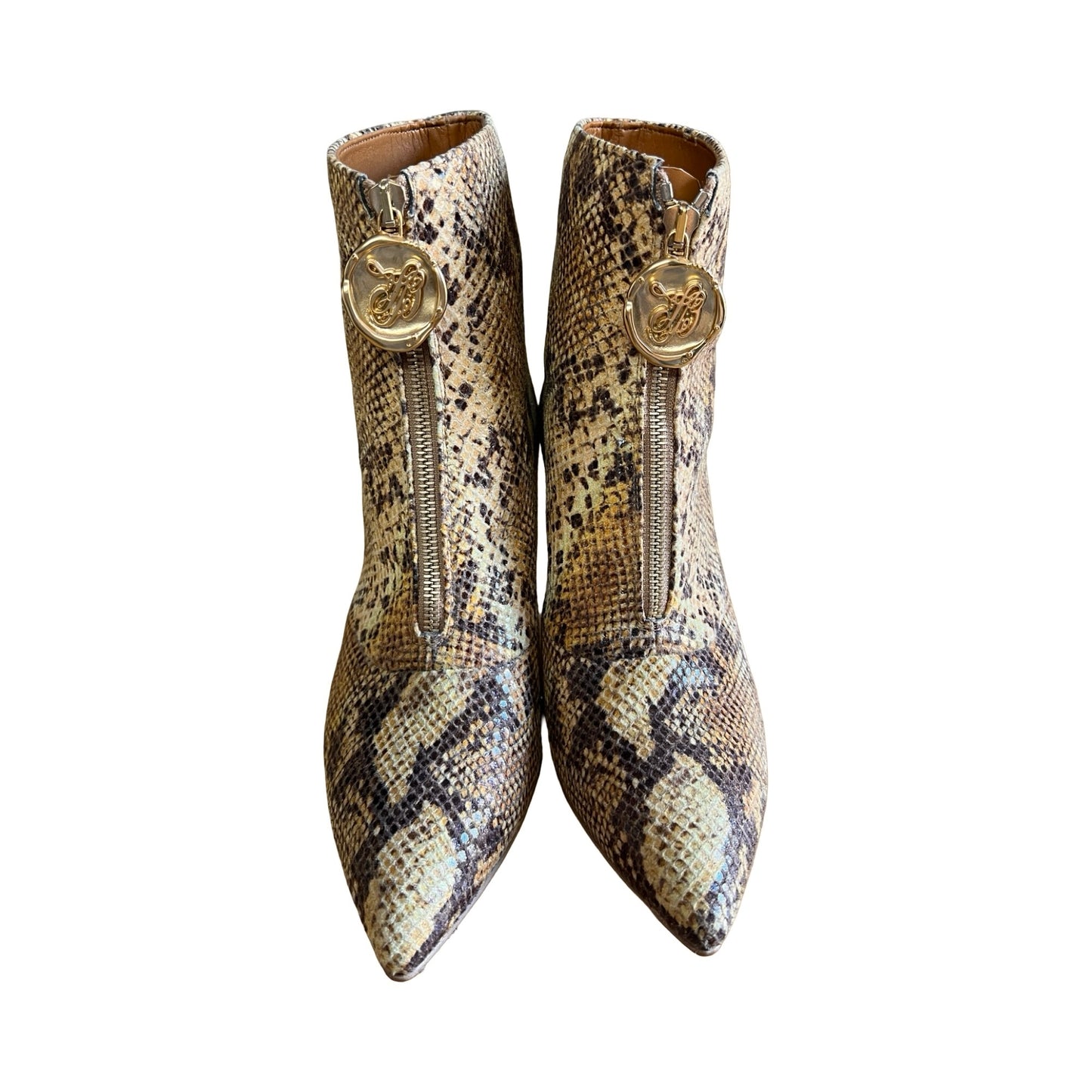 Taylor + Thomas Vegan Debbie Boots Golden Python 39 Never Worn