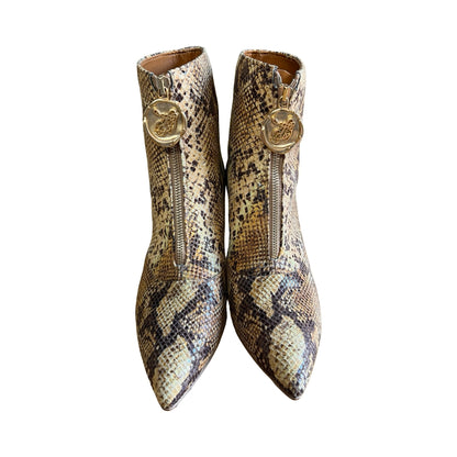 Taylor + Thomas Vegan Debbie Boots Golden Python 39 Never Worn