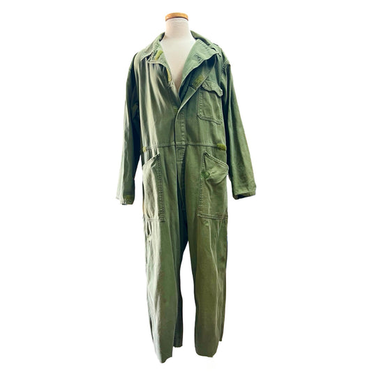 Vintage OG 107 Oversized Distressed Army Jumpsuit XL