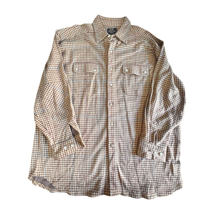 Vintage 90’s Willis & Geiger Oversized Houndstooth Button Down XL