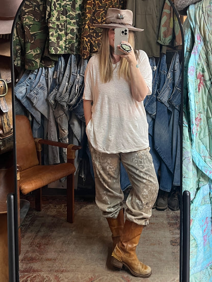 Vintage Distressed Paint Splattered Dickies Chinos XXL