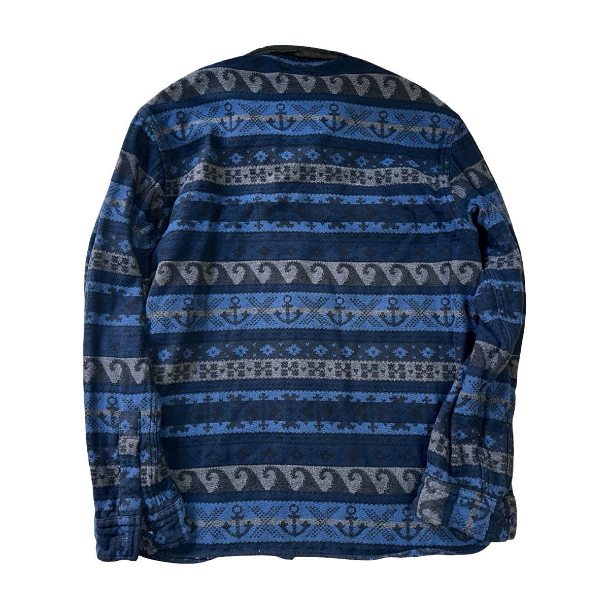 RRL Double-Faced Jacquard Heavyweight Flannel Workshirt L