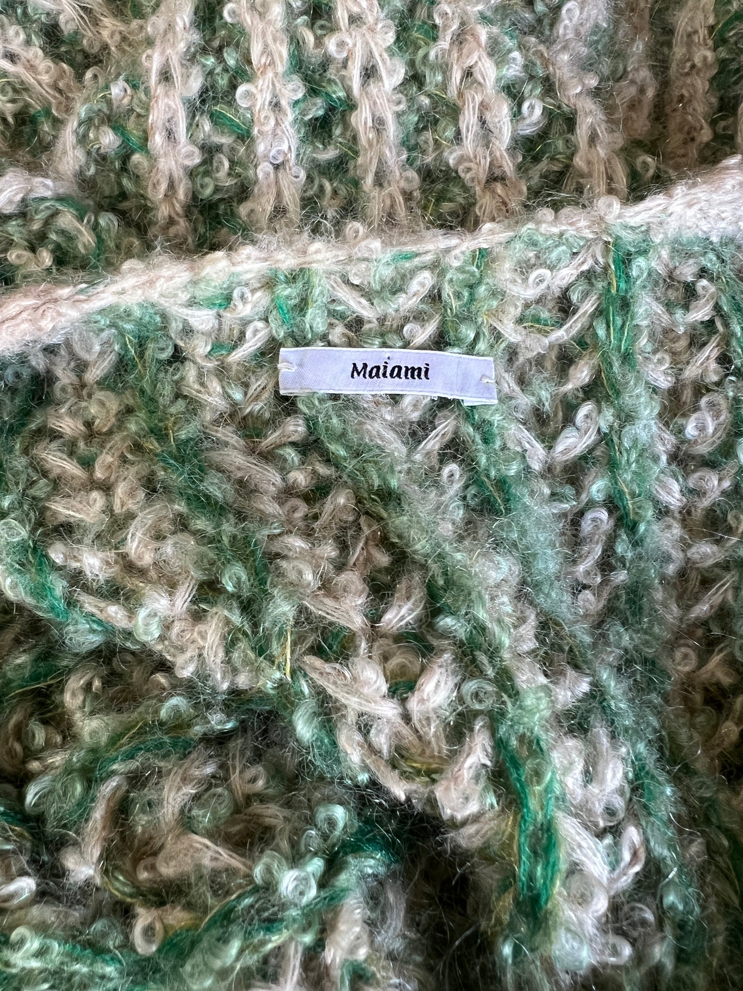 Maiami Hand Knit Oversized Mohair Cardigan M/L