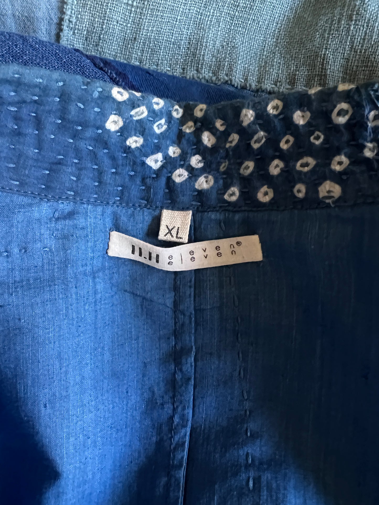 11-11 Clothing Patchwork Chambray Denim Boro Blazer XL Never Worn Collectible Sold Out