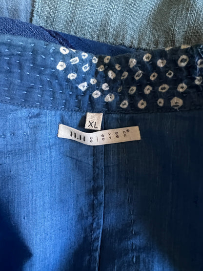 11-11 Clothing Patchwork Chambray Denim Boro Blazer XL Never Worn Collectible Sold Out