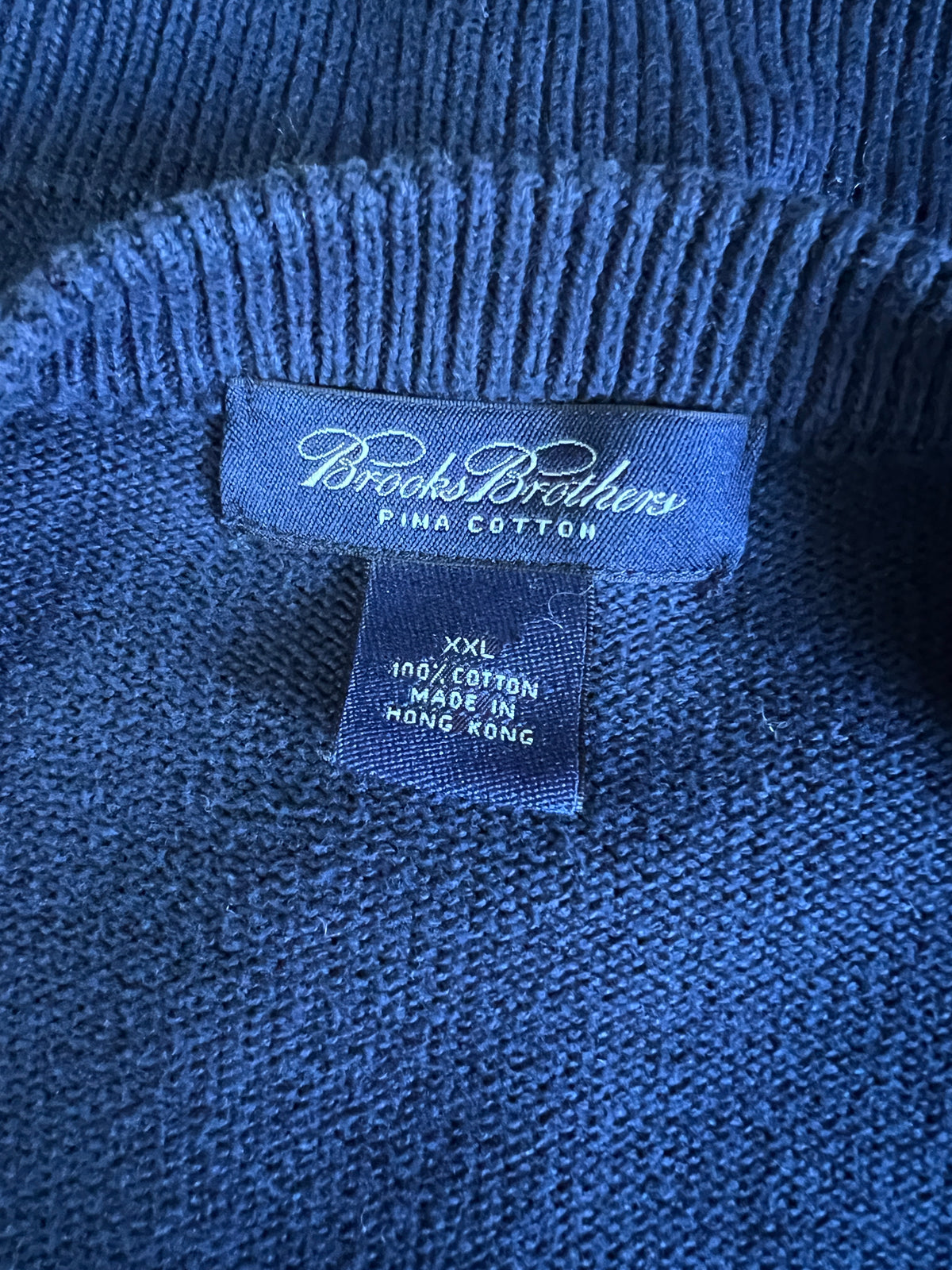 Vintage Brooks Brothers V Neck Argyle Sweater XXL