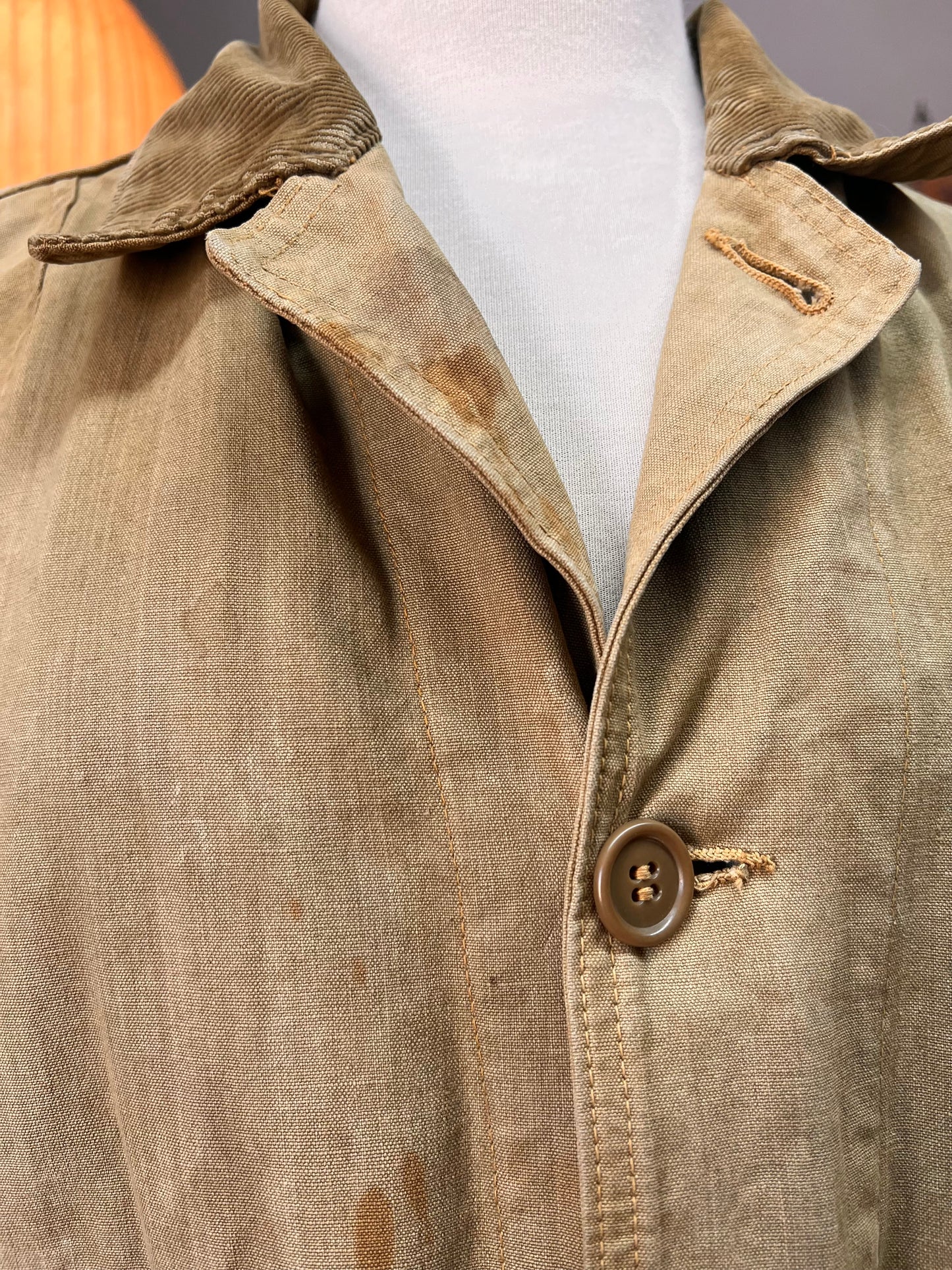 Vintage 1950’s Duxbak Hunting Jacket Heavily Distressed XL