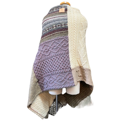 Honeybea One Of A Kind Patchwork Poncho O/S