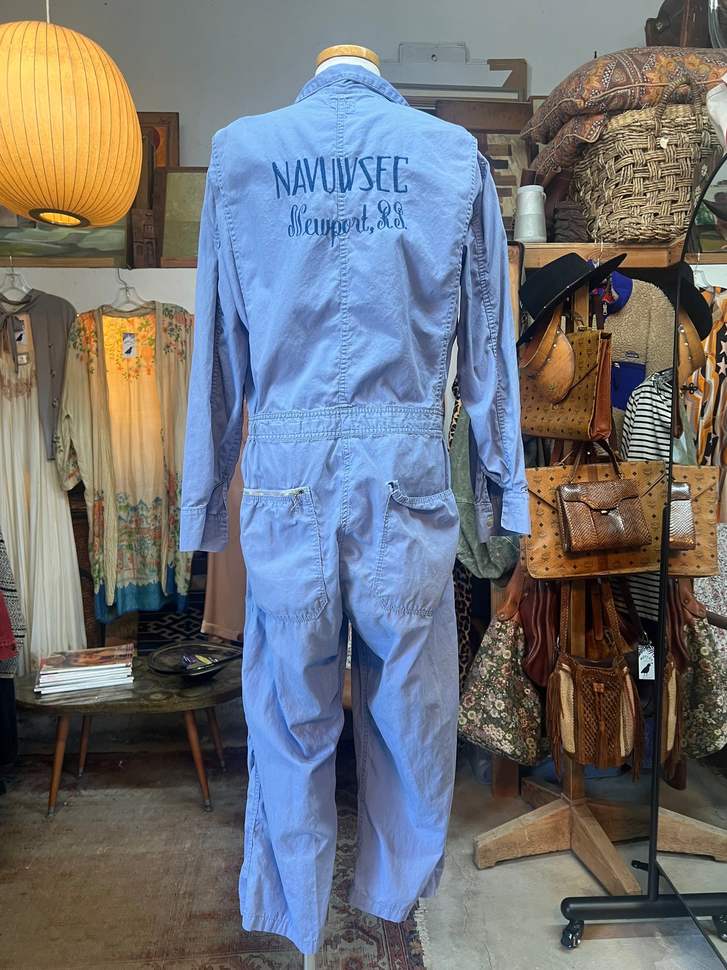 Vintage 1960’s Walls Master Made Jumpsuit NAVUWSEC Newport, RI L