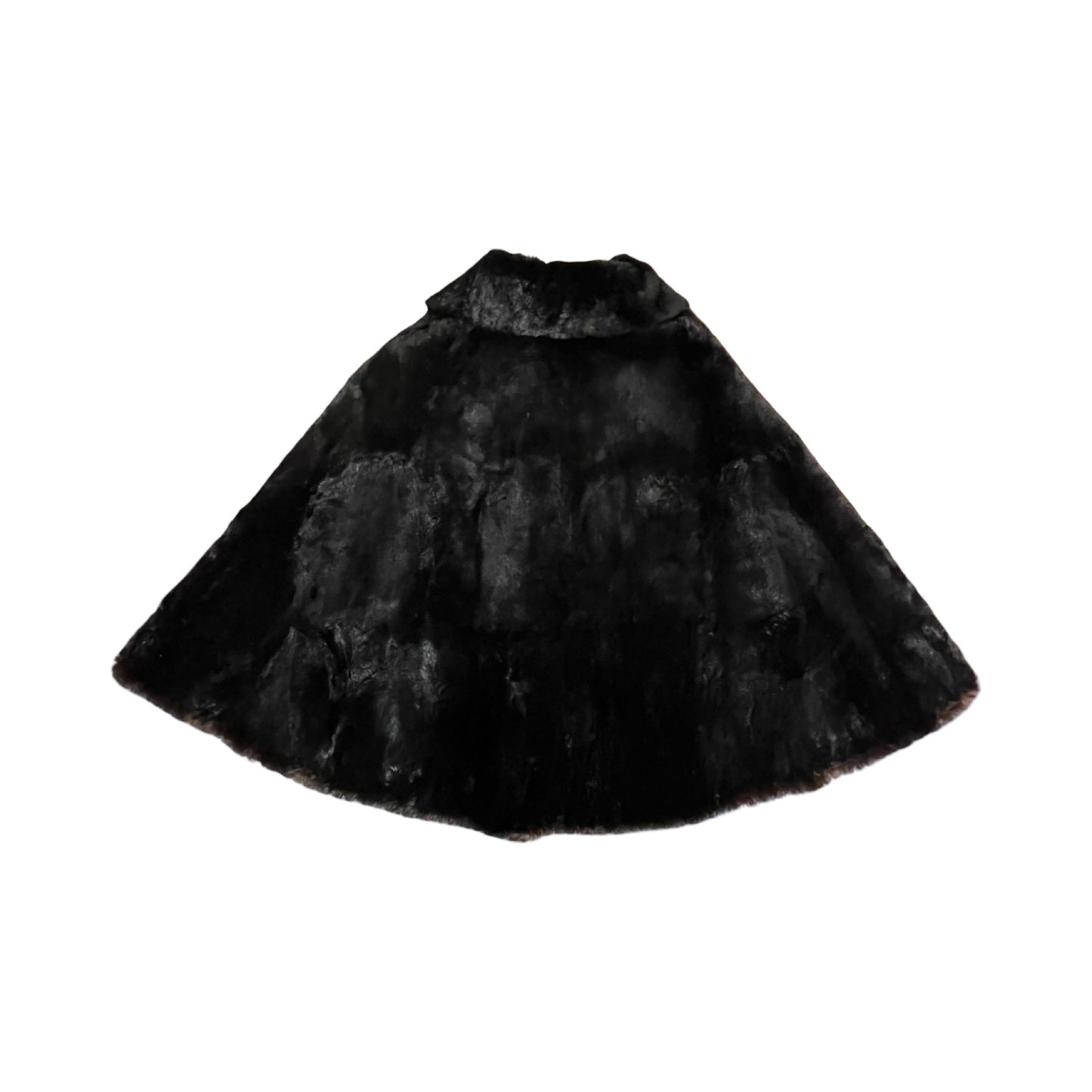 Stunning Vintage 1950’s Mid Century Shawl Collar Fur Opera Cape