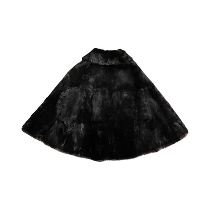 Stunning Vintage 1950’s Mid Century Shawl Collar Fur Opera Cape