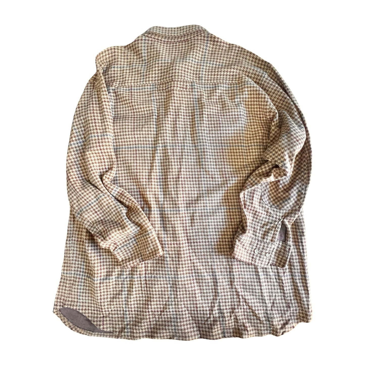 Vintage 90’s Willis & Geiger Oversized Houndstooth Button Down XL