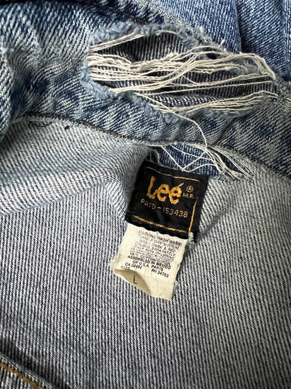Vintage 1980’s Lee Distressed Denim Jacket L
