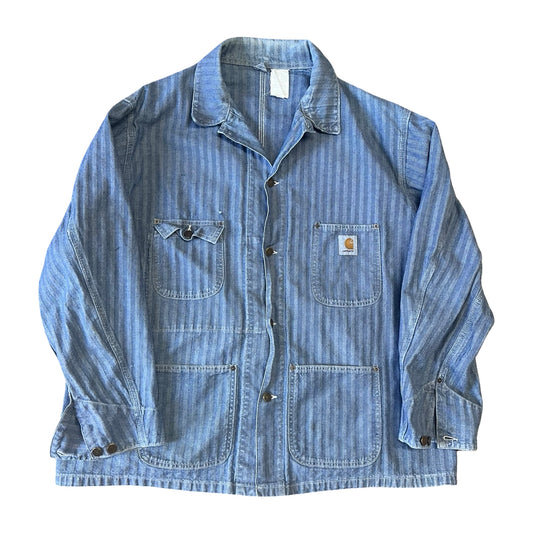 Rare 1994 Carhartt Herringbone Denim Chore Coat XL/XXL