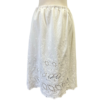 Vintage Soft Sheer Cotton Eyelet Slip S/M