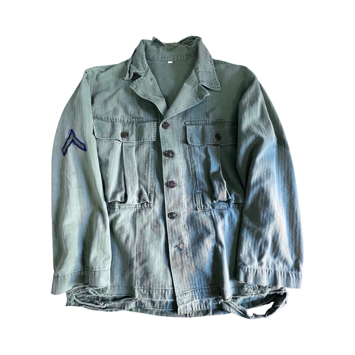 Rare Vintage 1950’s M50 OG-107 WWII Distressed Military Field Jacket 36