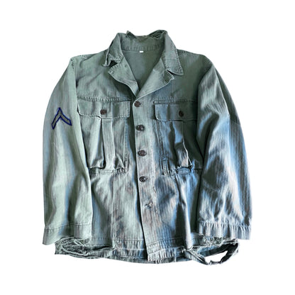 Rare Vintage 1950’s M50 OG-107 WWII Distressed Military Field Jacket 36