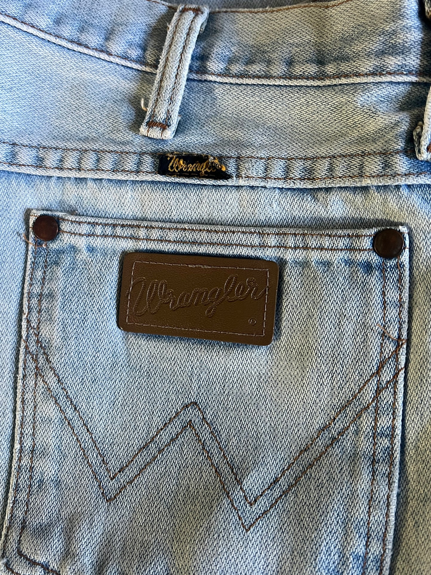Vintage 70’s Distressed Wrangler Denim 36 X 29